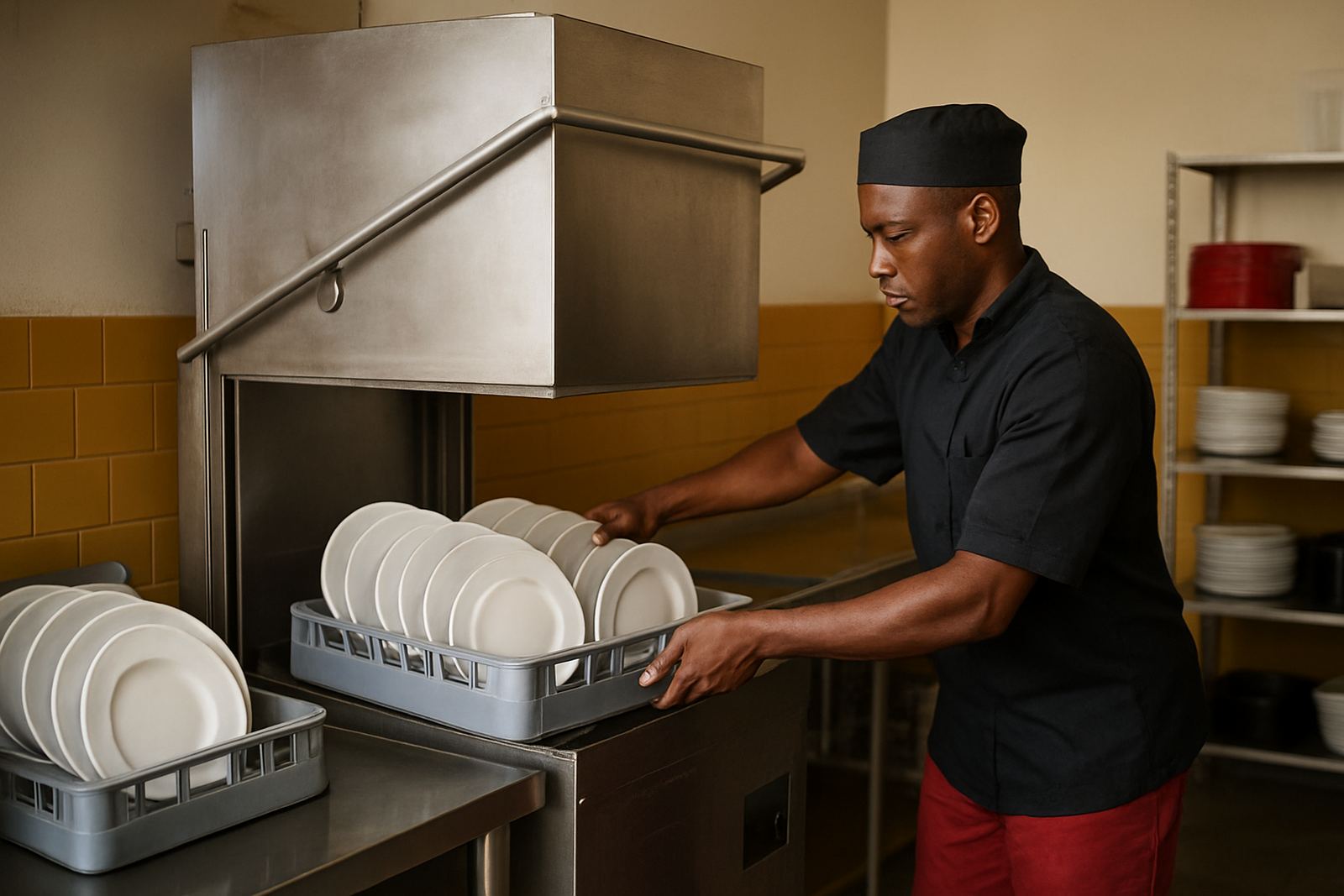Pass-Through Dishwasher